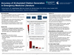 Accuracy of AI-Assisted Citation Generation in Emergency Medicine Publications