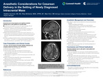 Anesthetic Considerations for Cesarean Delivery in the Setting of Newly Diagnosed Intracranial Mass