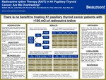 Radioactive iodine therapy (RAIT) in N1 papillary thyroid cancer: Are we overtreating? by Elizabeth Odil, Jordan Reilly, Fionna Sun, Diane Studzinski, Rose E. Callahan, and Sapna Nagar